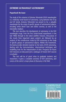 Extreme Ultraviolet Astronomy