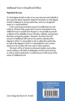 Intellectual Trust in Oneself and Others