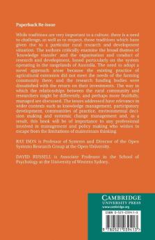 Agricultural Extension and Rural Development