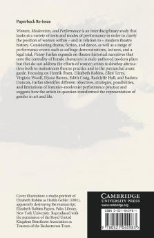 Women Modernism and Performance