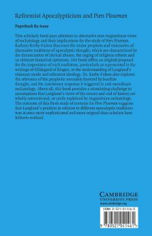 Reformist Apocalypticism and Piers Plowman