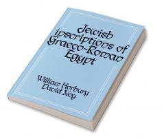 Jewish Inscriptions of Graeco-Roman Egypt
