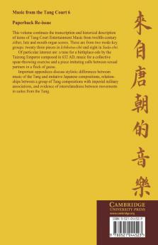 Music from the Tang Court