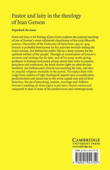 Pastor and Laity in the Theology of Jean Gerson