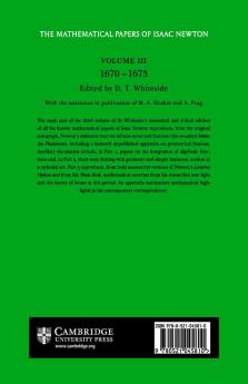 The Mathematical Papers of Isaac Newton
