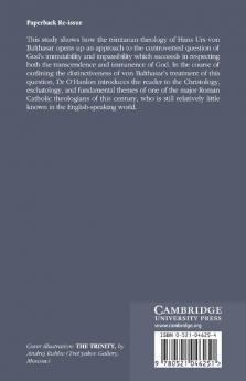 The Immutability of God in the Theology of Hans Urs Von Balthasar