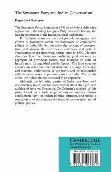 The Swatantra Party and Indian Conservatism
