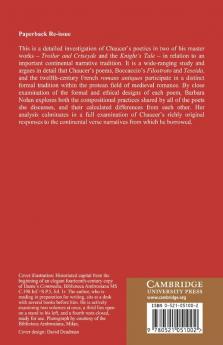 Chaucer and the Tradition of the Roman Antique