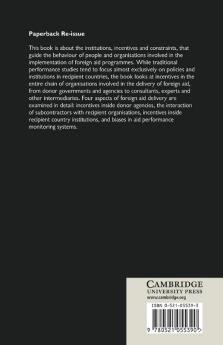 The Institutional Economics of Foreign Aid