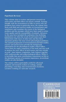 Acid Toxicity and Aquatic Animals