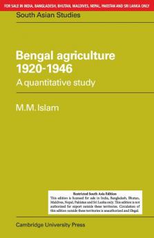 BENGAL AGRICULTURE 1920-1946 (SOUTH ASIA EDITION)