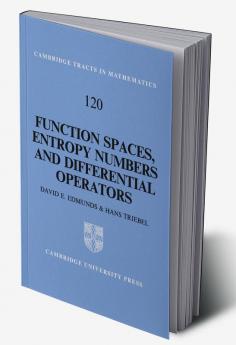 Function Spaces Entropy Numbers Differential Operators