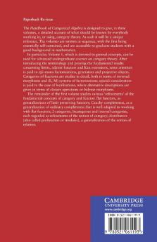 Handbook of Categorical Algebra