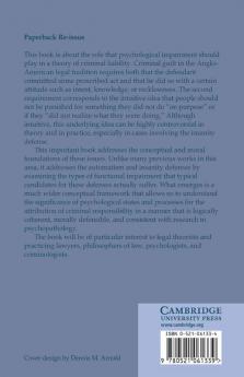 Automatism Insanity and the Psychology of Criminal Responsibility