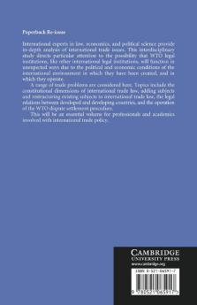 The Political Economy of International Trade Law