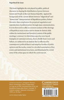Mass Oratory and Political Power in the Late Roman Republic