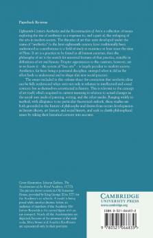 Eighteenth-Century Aesthetics and the Reconstruction of Art