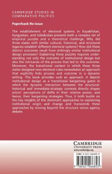 Institutional Change and Political Continuity in Post-Soviet Central Asia