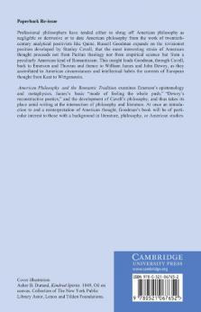 American Philosophy and the Romantic Tradition