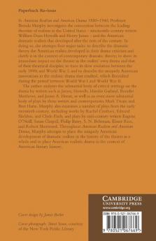 American Realism and American Drama 1880 1940