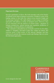 Analytical Studies in Transport Economics