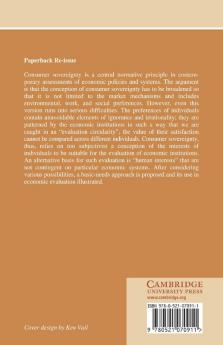 Consumer Sovereignty and Human Interests