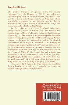 The Regency Crisis and the Whigs 1788-9