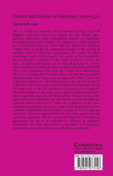 Growth and Decline in Colchester 1300-1525