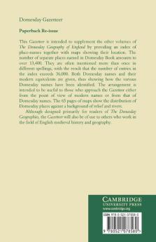 Domesday Gazetteer