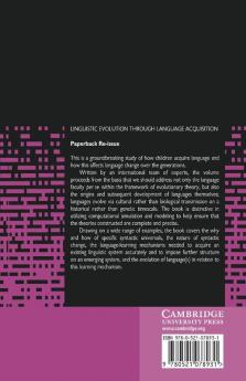 Linguistic Evolution Through Language Acquisition