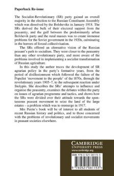 The Agrarian Policy of the Russian Socialist-Revolutionary Party