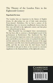 The Theatre of the London Fairs in the Eighteenth Century