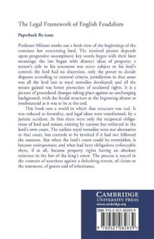 The Legal Framework of English Feudalism