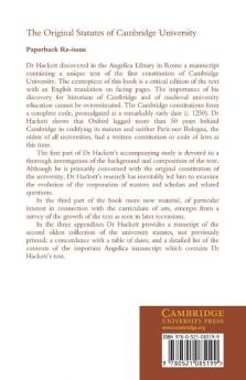 The Orignal Statutes of Cambridge University
