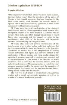 Mexican Agriculture 1521 1630