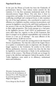 The House of Lords in the Parliaments of Edward VI and Mary I