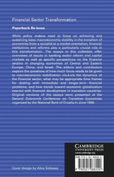 Financial Sector Transformation