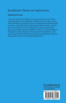 Equilibrium Theory and Applications