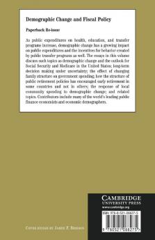 Demographic Change and Fiscal Policy