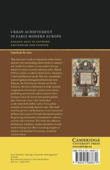 Urban Achievement in Early Modern Europe