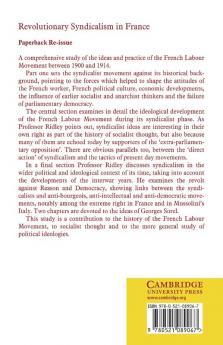 Revolutionary Syndicalism in France