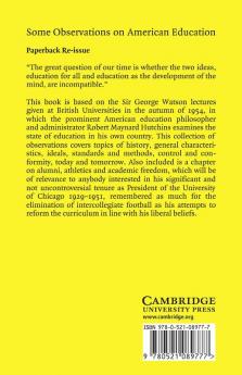 Some Observations on American Education