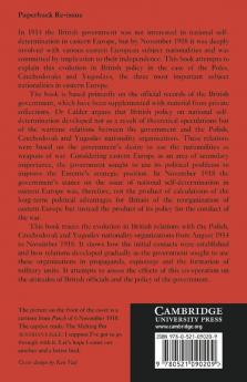 Britain and the Origins of the New Europe 1914 1918