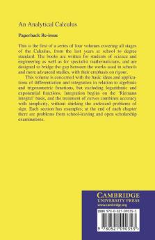 An Analytical Calculus