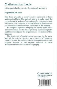 Mathematical Logic with Special Reference to the Natural Numbers