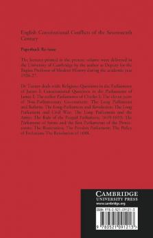 English Constitutional Conflicts of the Seventeenth Century