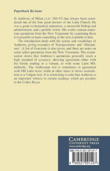 The New Testament Text of Saint Ambrose