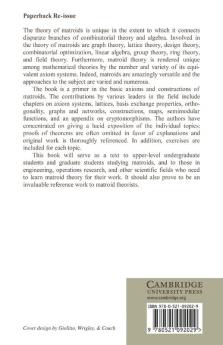 Theory of Matroids