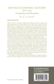 British Economic History 1870 1914