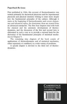 Thermodynamics and Statistical Mechanics